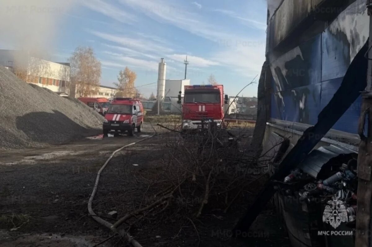    Два автомобиля сгорели на пожаре в автосервисе в Брянске