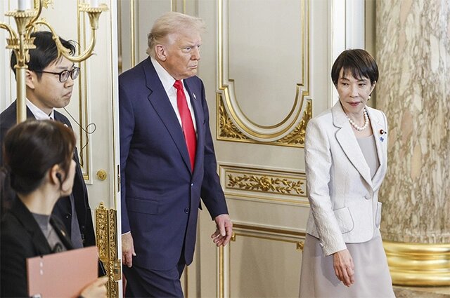    Дональд Трамп и Санаэ Такаити. Фото: www.globallookpress.com