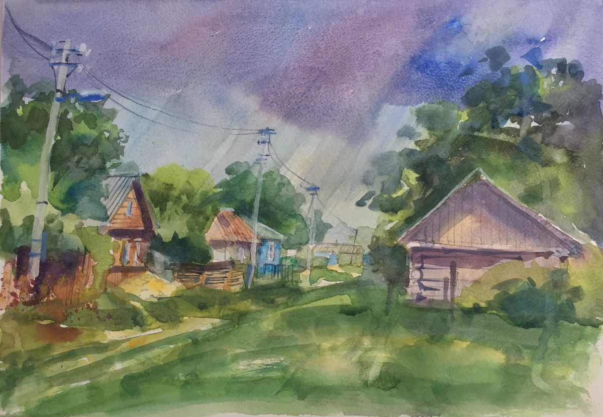 Лист бумаги из дешевой ученической папки. Здесь и далее в примерах на картинках - разные мои бумаги