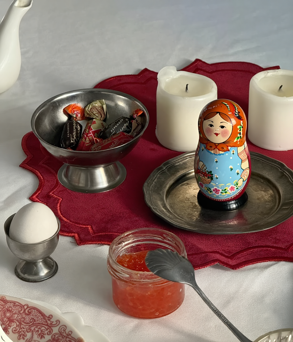 Матрёшки из сувенирного магазина на Старом Арбате «I love Moscow»