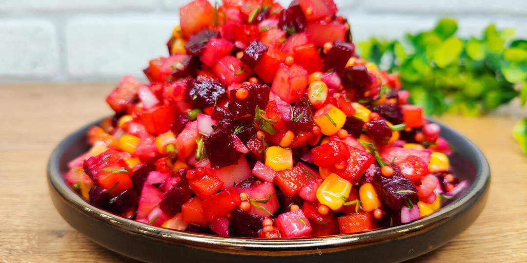 Перуанский салат вместо винегрета: простой, яркий и с изюминкой