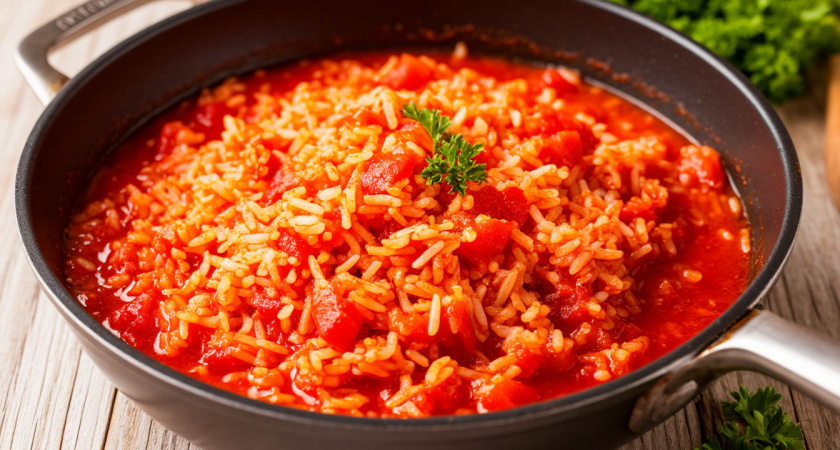    Рис на ужин по-новому: понадобится лишь сковорода или сотейник