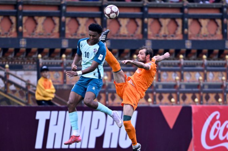 Фрагмент матча "Абдыш-Ата" - "Аль-Шабаб". Фото с сайта the-afc.com