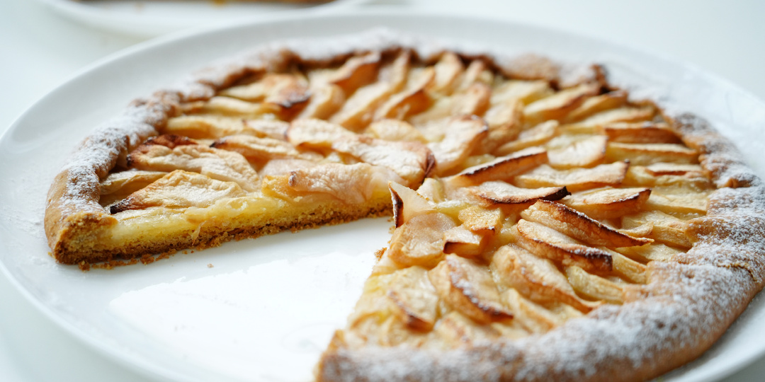 Галета с яблоками. Быстро, просто, вкусно.