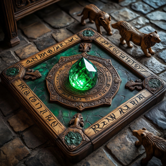 Сама игра "Джуманджи" была произведением искусства. Винтажная упаковка, деревянные фигурки и таинственные символы на костях создавали ощущение древней магии. Казалось, будто игра дышит и наблюдает за игроками.