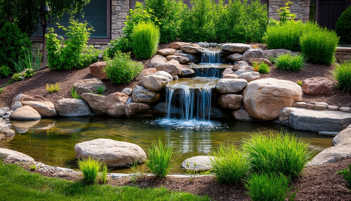 Камни в альпинарии символизируют величие и вечность природы, создавая гармоничный ландшафт, который вдохновляет на созерцание и размышления о красоте окружающего мира.