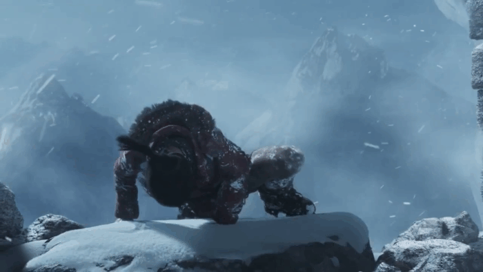 Gif картинка "Отрывок из трейлера игры Rise of the Tomb Raider"