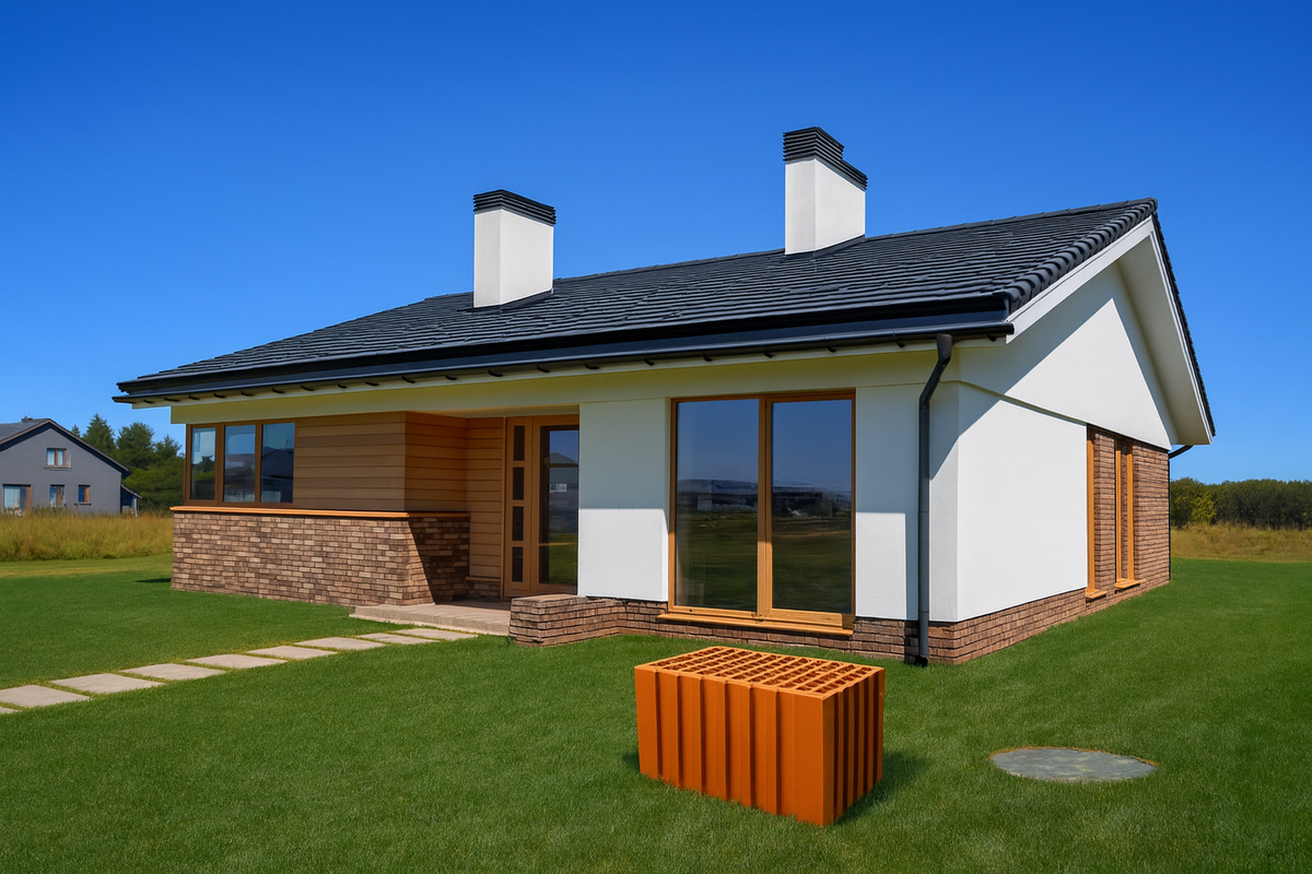 Дом из керамического блока строительной компании "Вам построено"                                           на выставке ДОМА РОССИИ