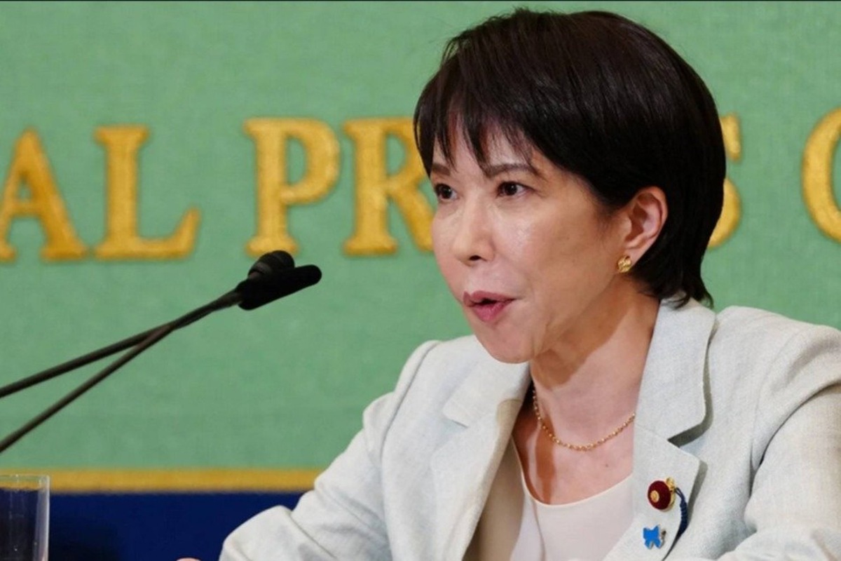   скриншот из видео "Санаэ Такаити избрана председателем правящей партии Японии и станет новым премьером" на RuTube