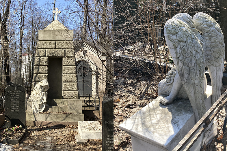 Эти фото я сделала на Введенском кладбище