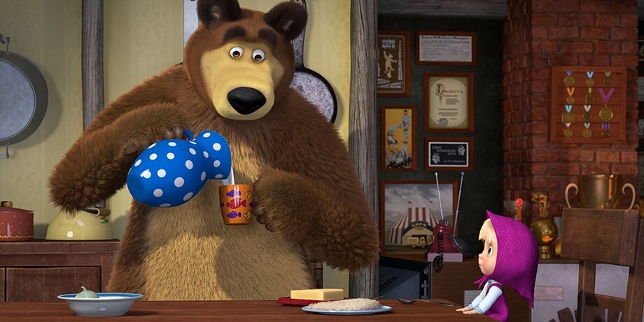    Фото: кадр из сериала "Маша и Медведь"; режиссер – Олег Кузовков; производство – киностудия Animaccord Animation Studio