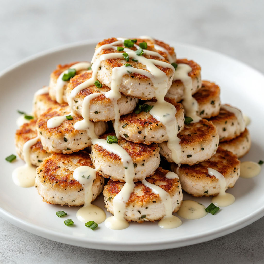 Рубленные котлеты из куриной грудки с крахмалом и майонезом