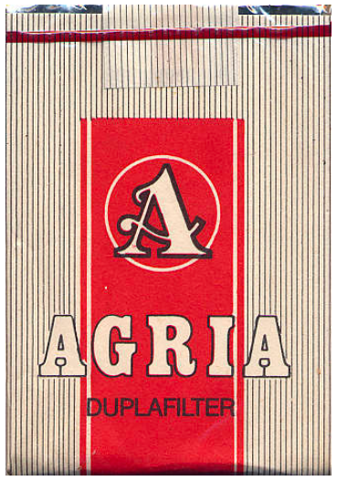 Венгрия, конец 1980-х годов. 20 штук с фильтром в мягкой  упаковке. Цена (была) 12 форинтов. Производитель: Egri Dohánygyár. Владелец торговой марки: Magyar Dohányipar.