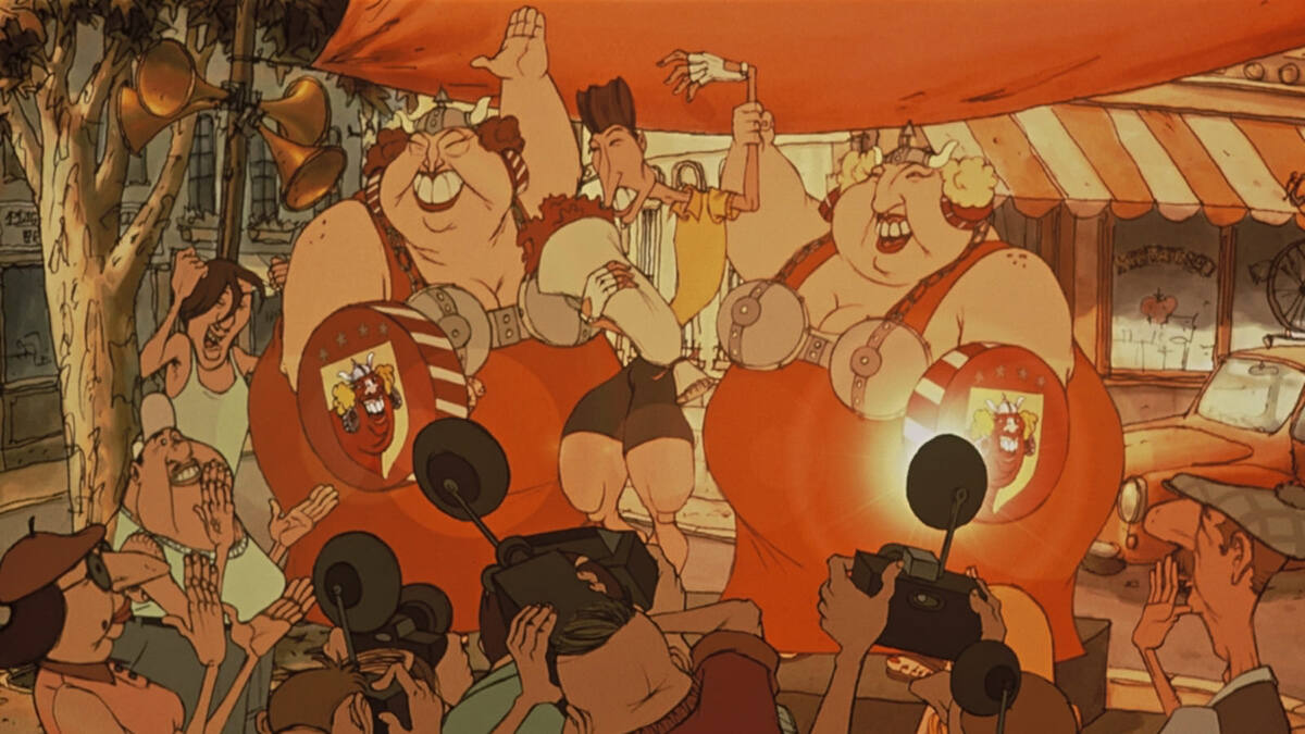     Кадр из мультфильма «Трио из Бельвилля»