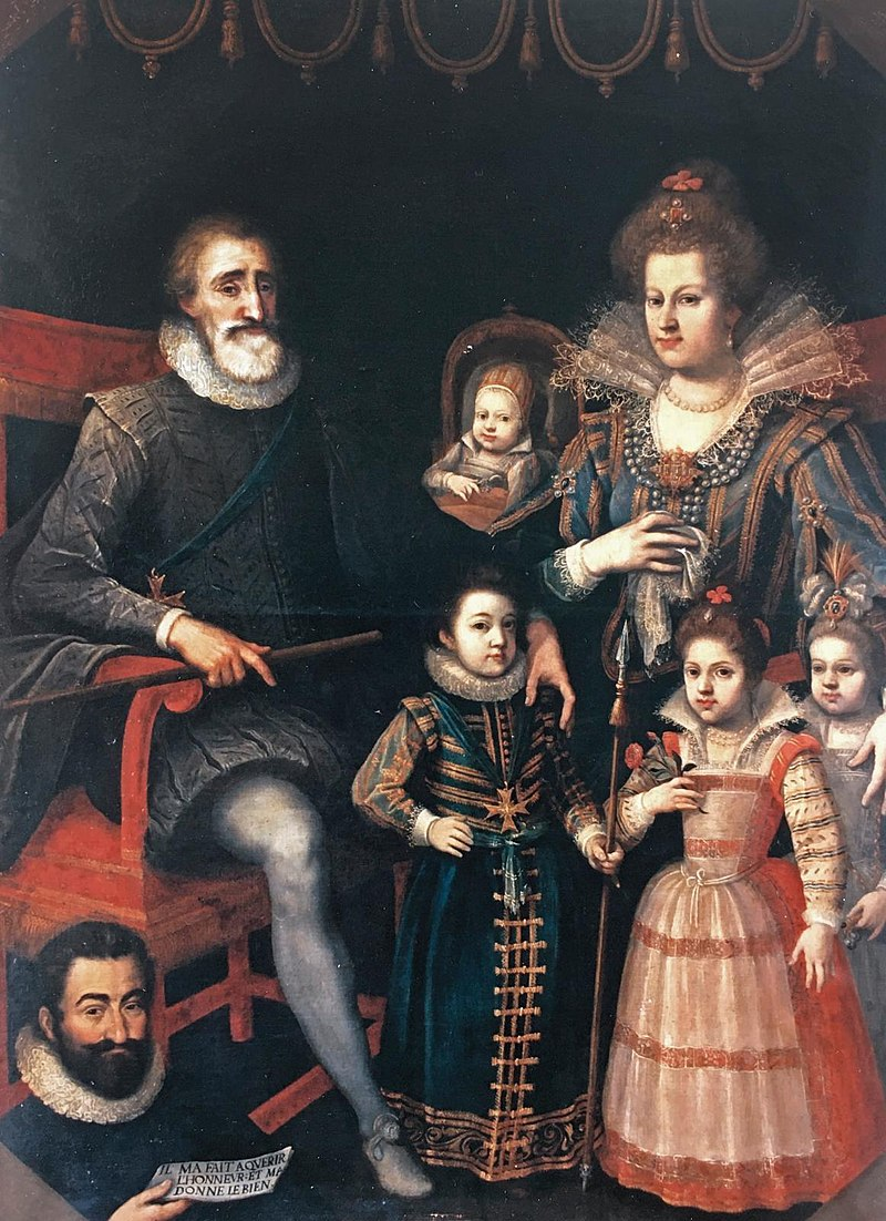 Генрих IV c женой и детьми