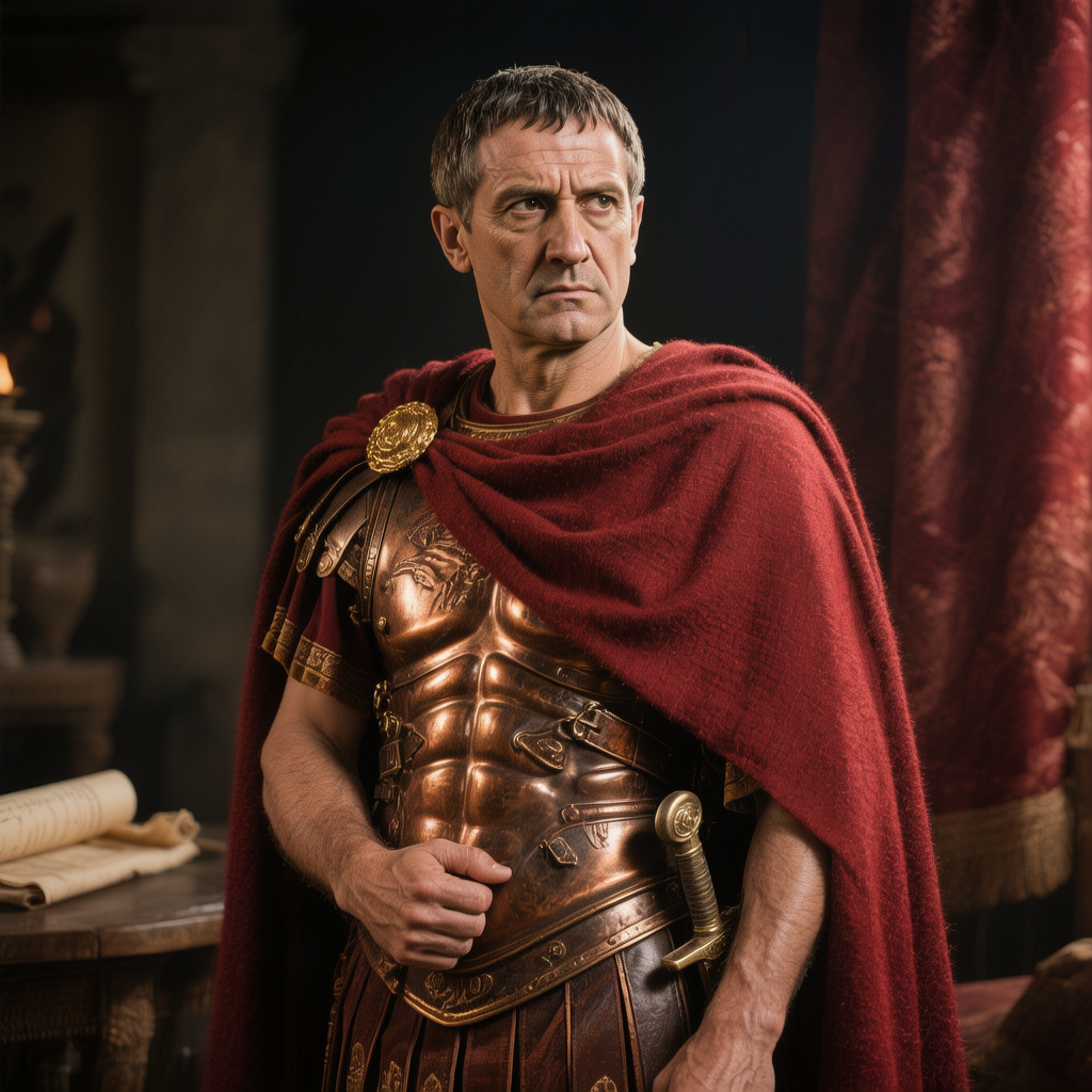 Гай Юлий Цезарь (100-44 гг. до н.э.) - выдающийся римский полководец, политик и писатель.