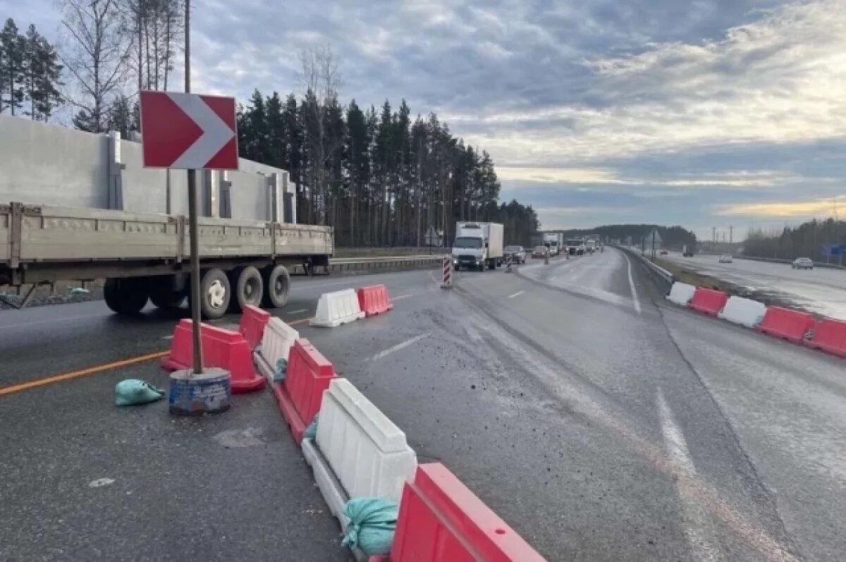    Движение транспорта по реконструируемому участку ЕКАД перезапустили