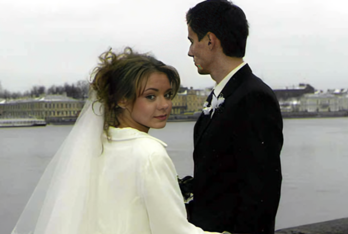 Карина с первым мужем