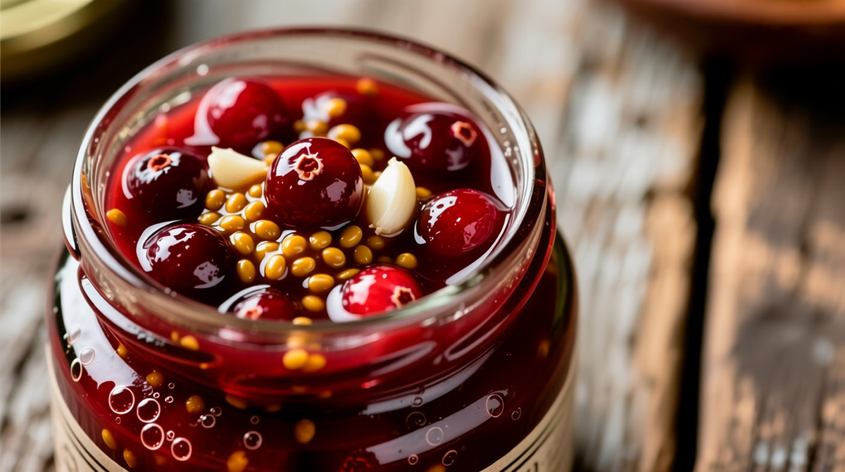 Клюквенно-горчичный маринад