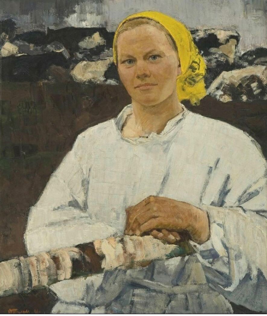 Юрий Тулин. «Т.Кислякова - лучший агротехник совхоза». 1961