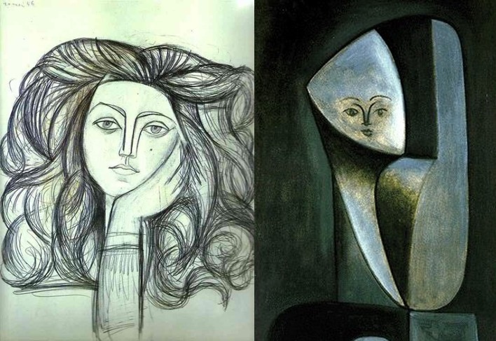 «Портрет Франсуазы», 1946 и «Голова женщины (Франсуаза Жило)», 1946