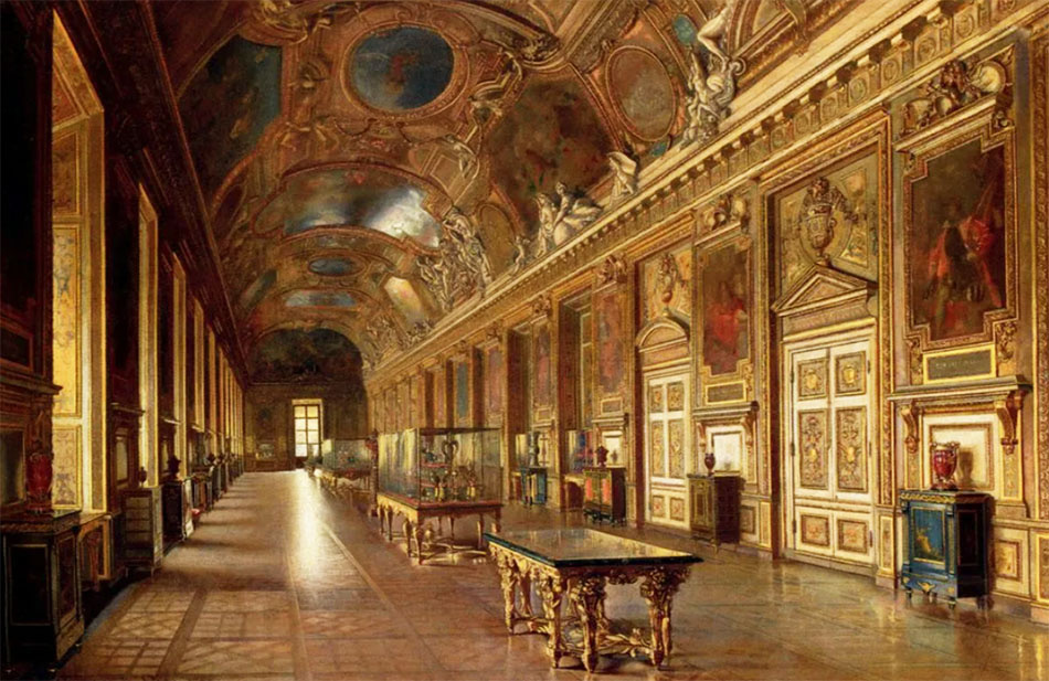 Галерея Аполлона в Лувре, где все произошло.