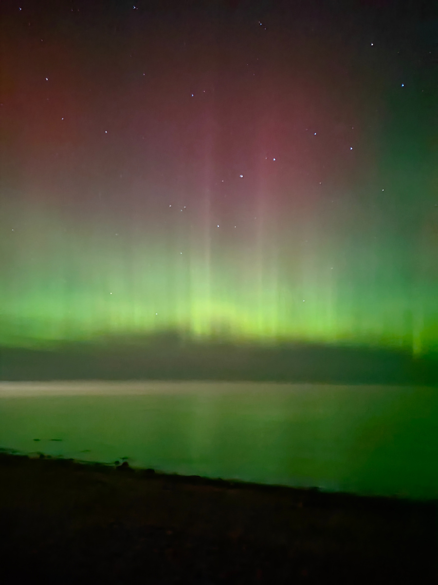 Сияние над Ладожским озером 