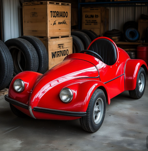 Самодельный, но очень гордый и ухоженный карт. Он должен выглядеть как главное сокровище.