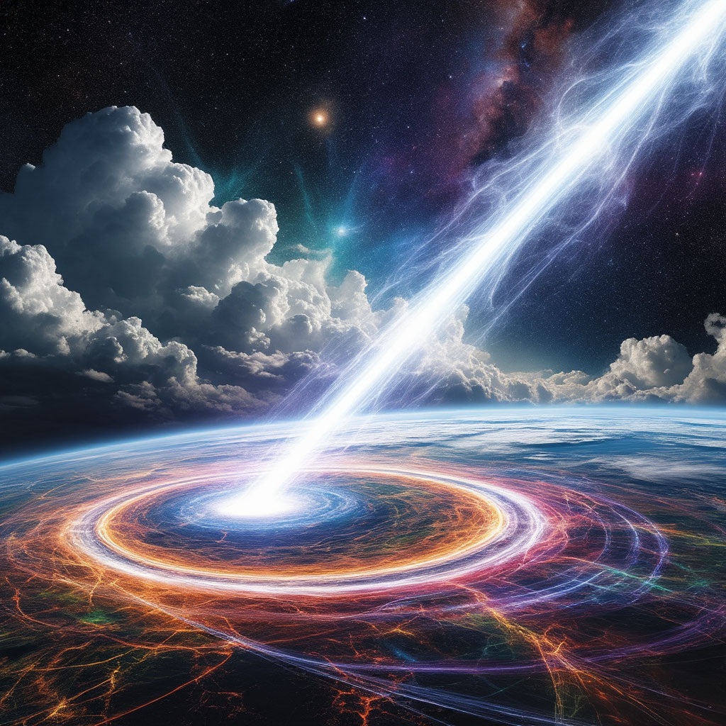 Иллюстрация "Внеземной импульс" создана сетью Шедеврум