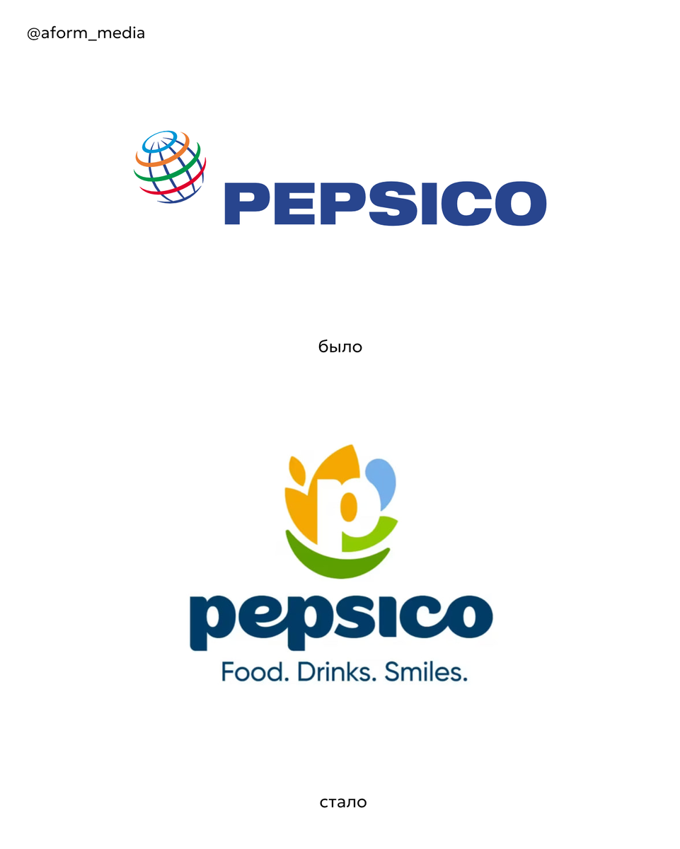 PepsiCo представляет новый фирменный стиль впервые за 25 лет