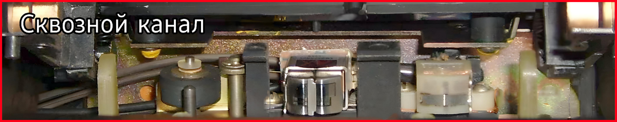 Головка со сквозный каналом.