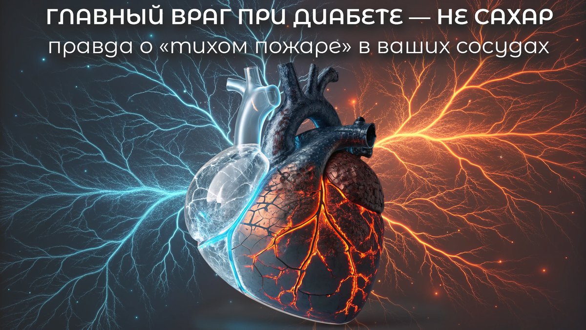 Главный враг при диабете — не сахар. Ваши сосуды «ржавеют» изнутри. Как остановить скрытое воспаление и избежать осложнений диабета