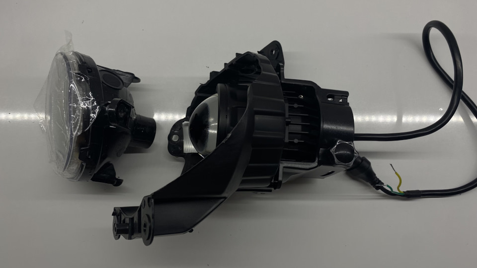 Примерка MTF Active Night GT-3 в кронштейн штатных птф Chevrolet Aveo T300