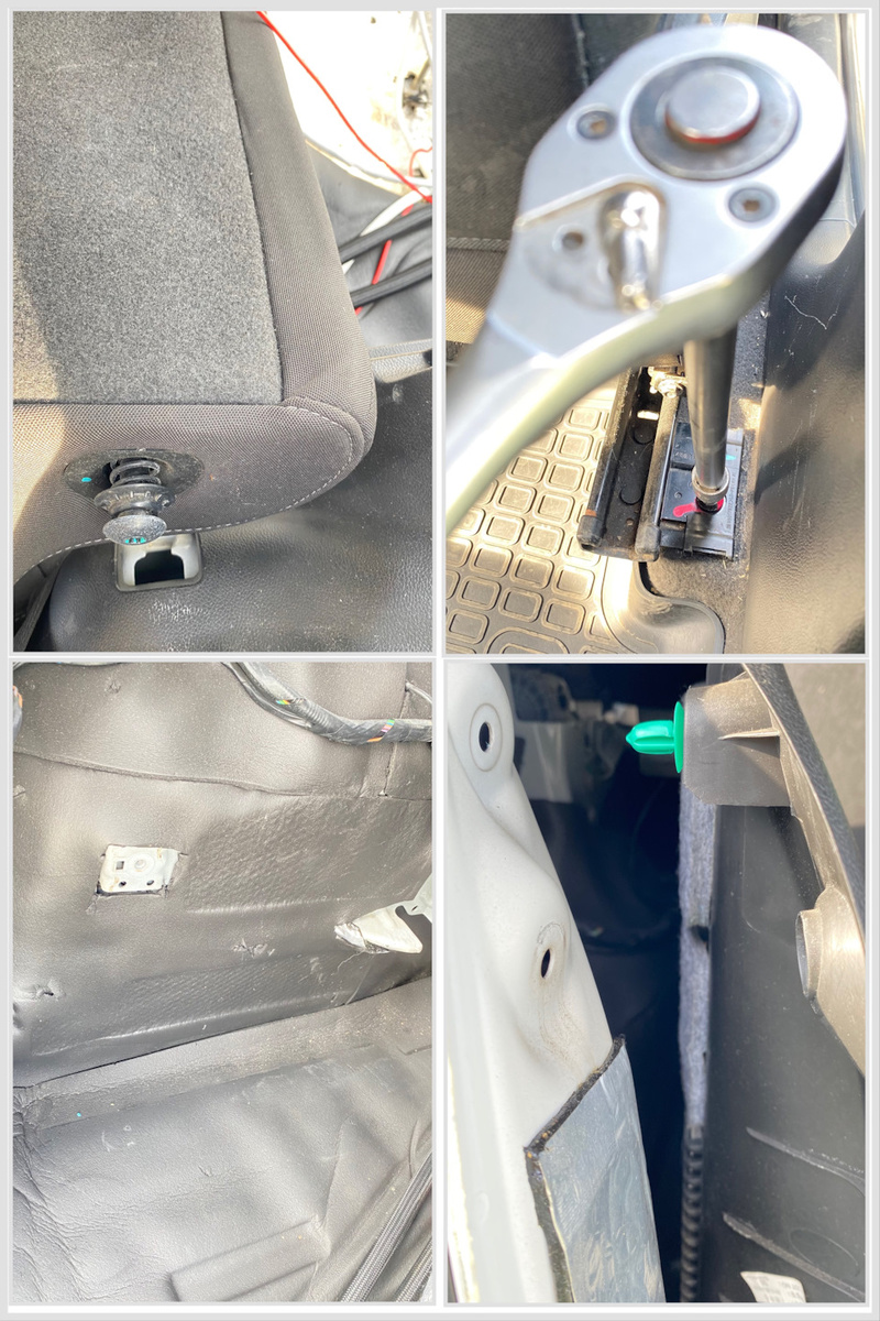 Начало разборки салона