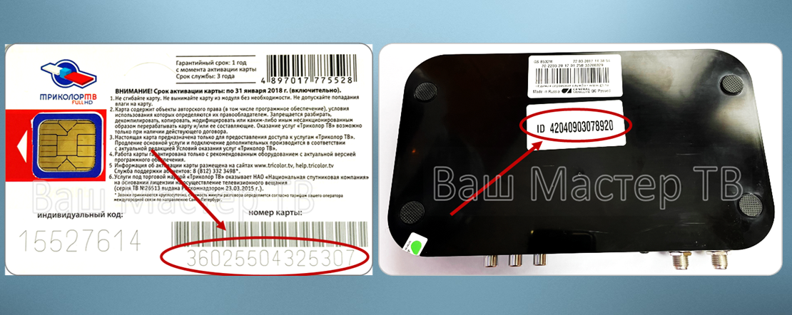 Где расположен ID Триколор