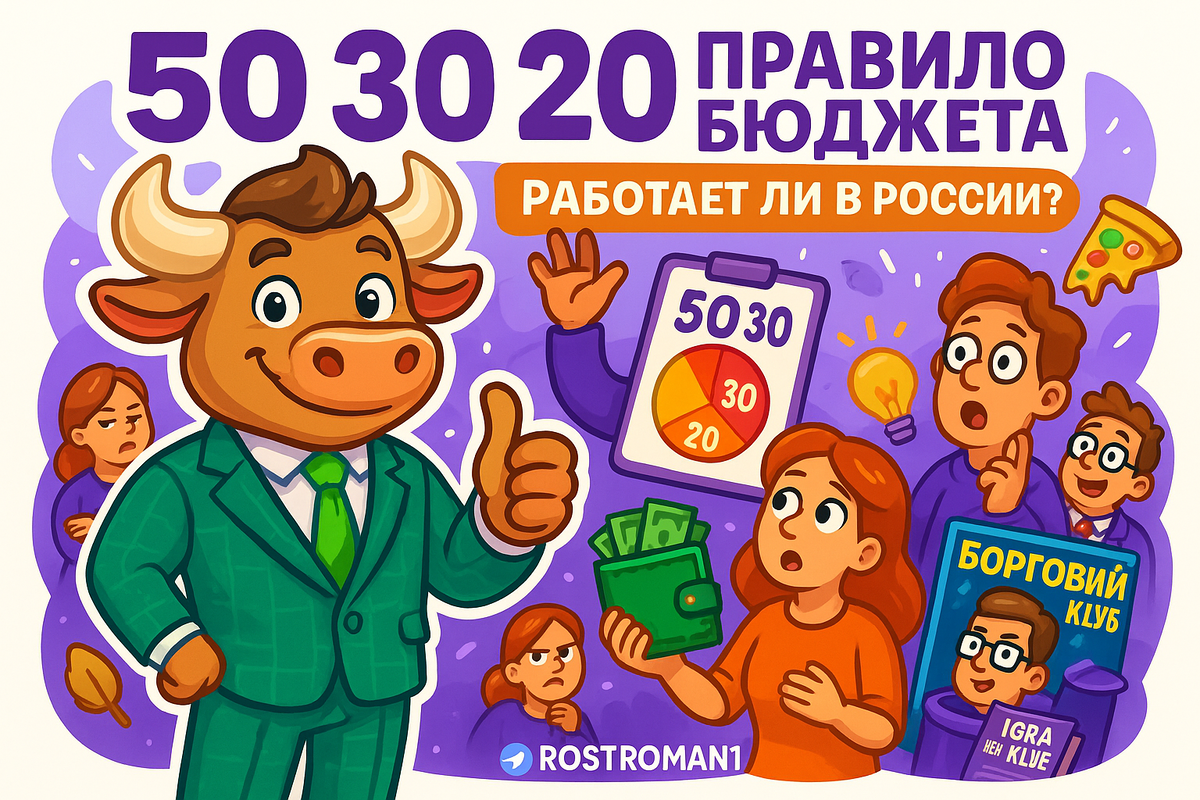    Правило 50 30 20 в России: главная ловушка, из-за которой ваш бюджет рушится РоСТ | Роман о Системном Трейдинге