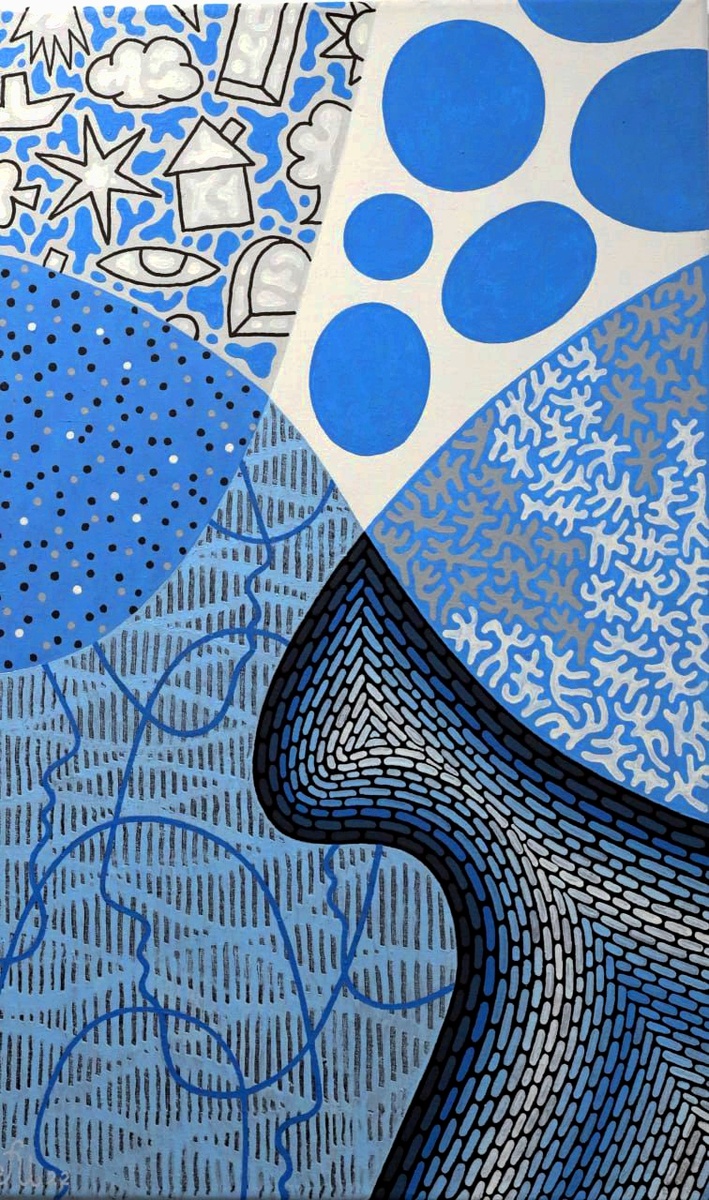 "Пазлы жизни" диптих,  часть вторая 75см  45см холст масло 2022г 