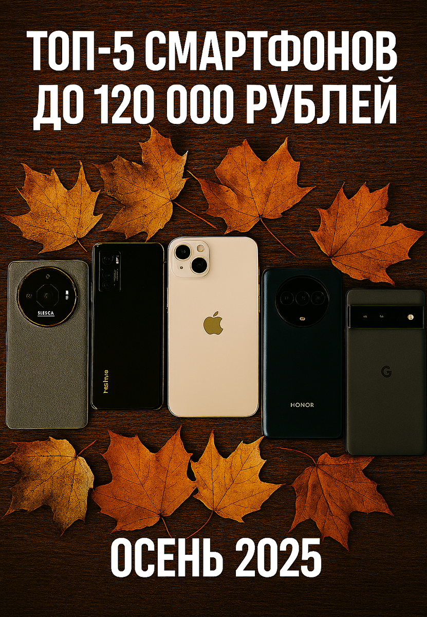 🔍 Что можно ожидать за 120 000 рублей в 2025 году? Флагманские камеры, OLED-дисплеи, ИИ-функции и автономность на два дня — всё это уже не эксклюзив дорогих моделей. Мы разобрались, какие технологии реально доступны в этом ценовом сегменте.