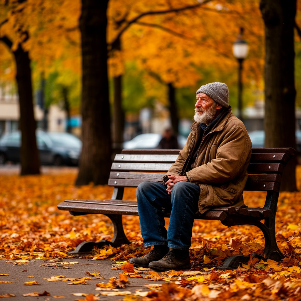 Бездомный человек