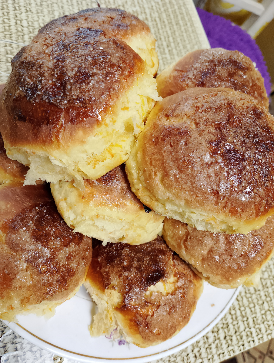 Булочки с морковью 🥕. Фото 📷 автора.