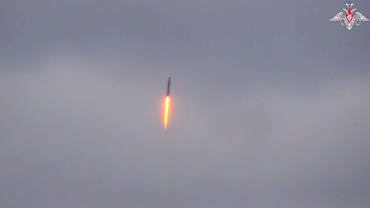 Глава Генштаба Валерий Герасимов заявил, что испытание ракеты успешно состоялось 21 октября. Фото: стоп-кадр видео Минобороны России