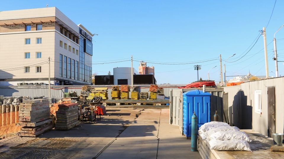    Стройплощадка ЦУМа. Октябрь 2025 года. Источник: Виталий Барабаш / СИ "Толк"