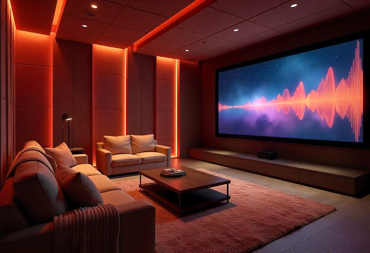 Иммерсивная атмосфера домашнего кинотеатра. Источник: freepik