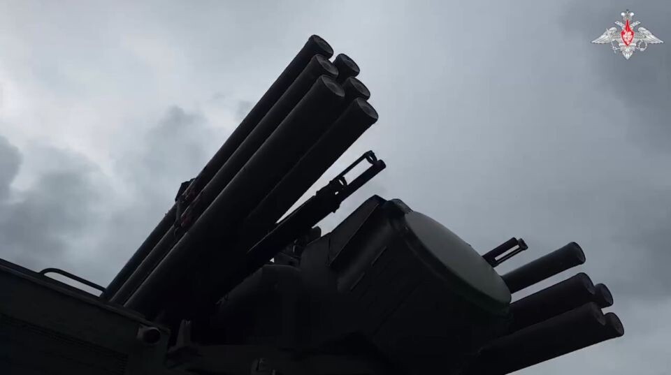    ЗРК "Панцирь-С". ПВО. Источник: кадр видео Минобороны России