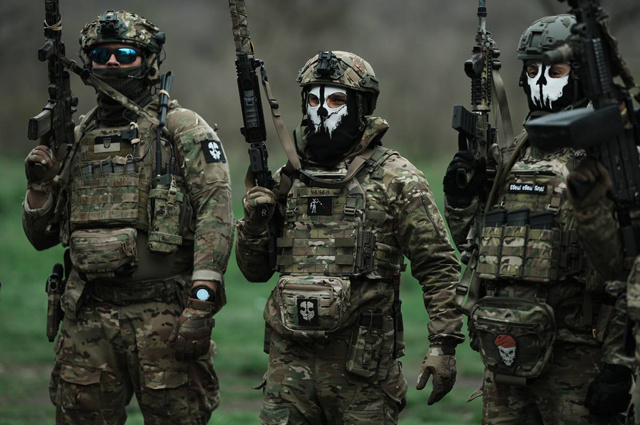    Бойцы спецбатальон разведки ГУР МО Украины под названием «Шаман» Фото: ru.wikipedia.org