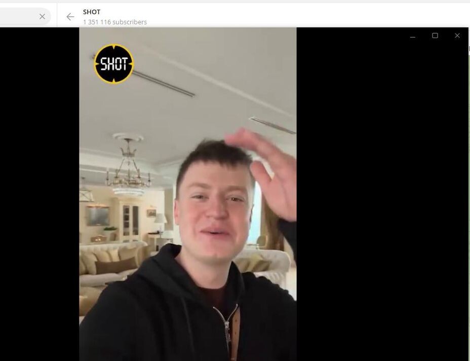    Андрей Бурим, он же Меллстрой. Скриншот: телеграм-канал SHOT