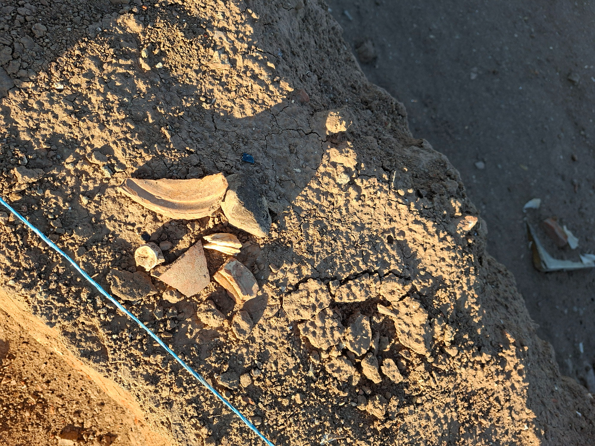 фото автора  раскопки на  месте древней Золотой Орды