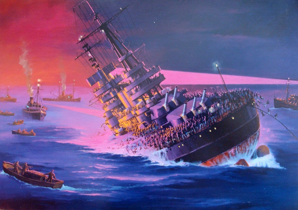 1955, 29 октября - В Севастопольской бухте в результате взрыва погиб линкор «Новороссийск», унеся жизни 613 моряков команды корабля