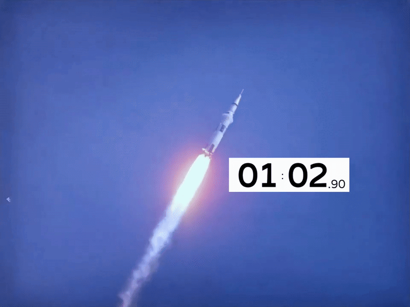 «Launch of Apollo 11 in 4k»                                                                     https://www.youtube.com/watch?v=OWwXj5fImco