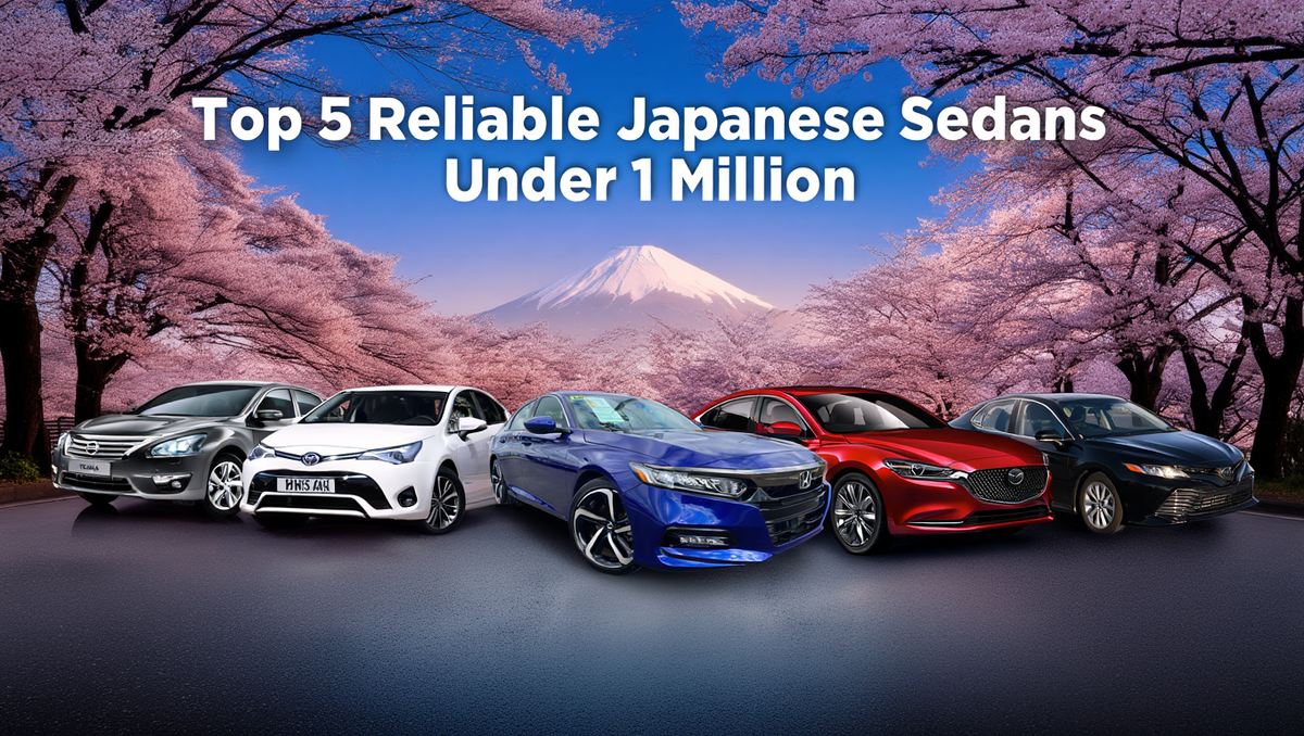 5 надёжных японских седанов до миллиона рублей: Teana, Avensis, Accord, Mazda6 и Camry. Лучшие варианты для тех, кто ищет долговечность и комфорт.